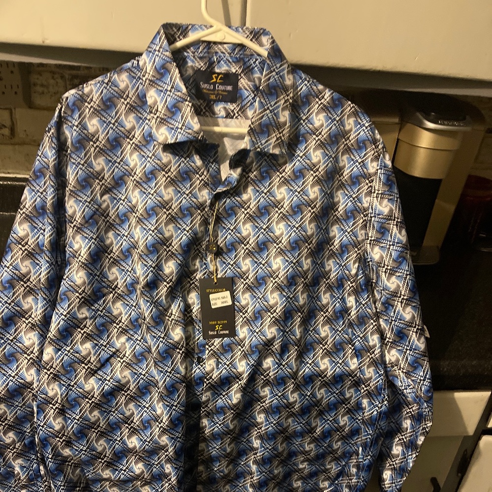 Men’s Suslo Couture Long Sleeve Casual Shirt